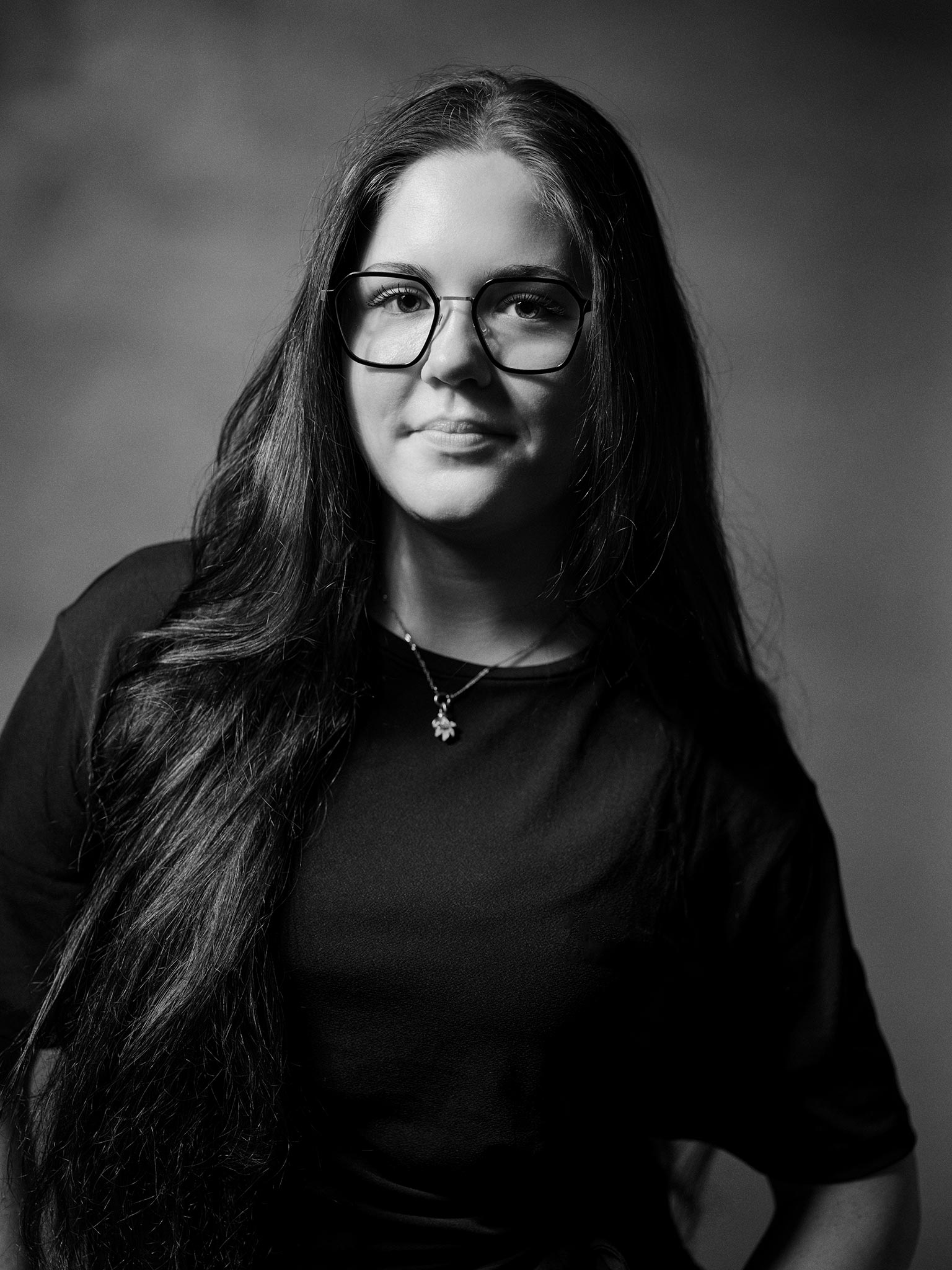 Augenoptikerin Anni Geyer mit Brille